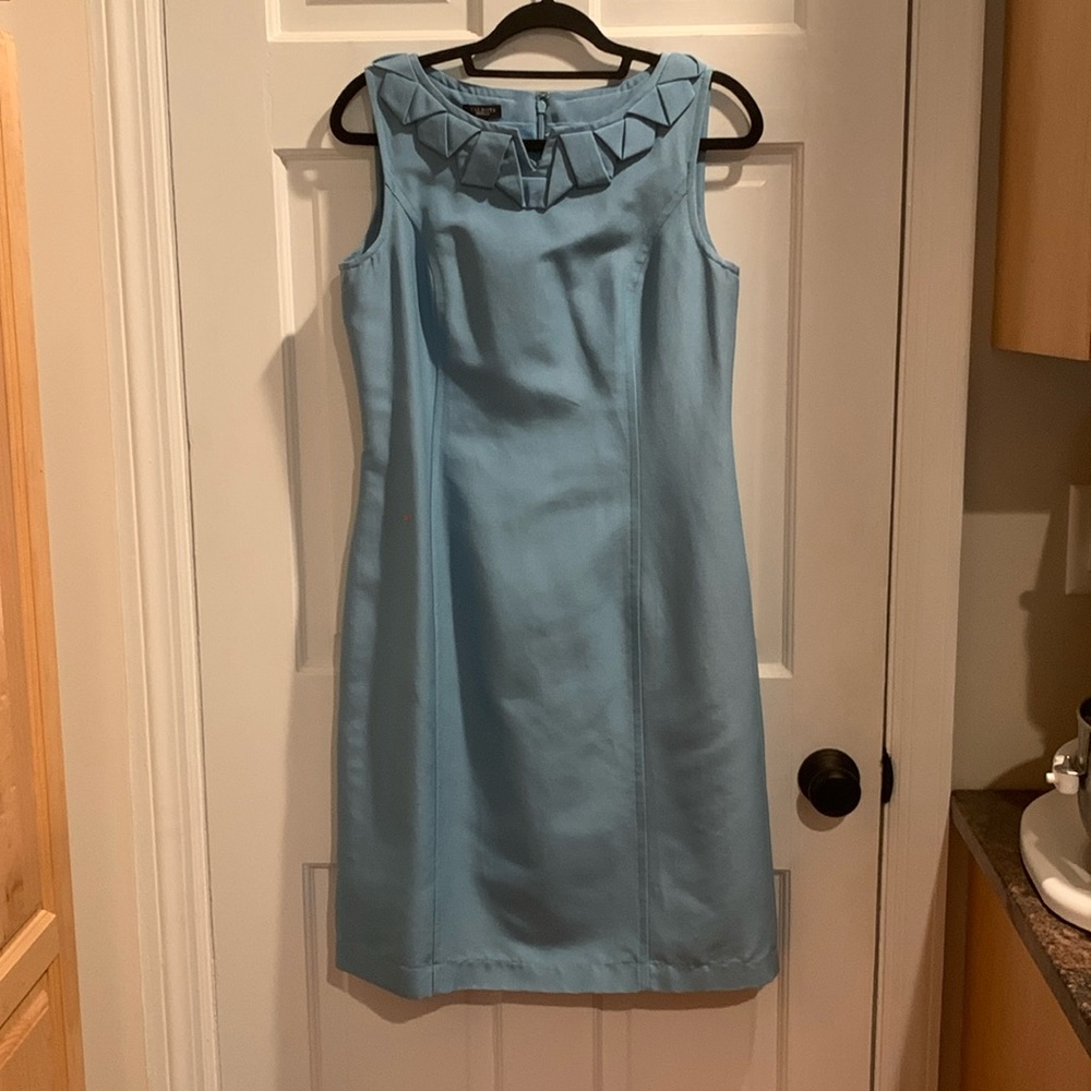 NWT Womens Talbots Dress.  Sleeveless, Color: Sea Glass.  Size 8.